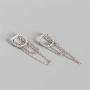 Tassel Chain Drop Dangle Small Hoop Earrings Ball Bead Cartilage for Women Girls Men 925 Sterling Silver Charms Huggie Helix Tragus Minimalist Fashion Personalized Jewelry