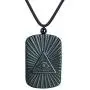 HASKARE Natural Energy Stone Pendant Engraved Black Obsidian Healing Necklace Adjustable Size 27.5inch HASKARE Natural Energy Stone Pendant Engraved Black Obsidian Healing Necklace Adjustable Size 27.5inch