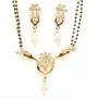 Touchstone Gold Tone Indian Bollywood Ethnic Pretty mangalsutra Necklace Set Jewelry for Women Touchstone Gold Tone Indian Bollywood Ethnic Pretty mangalsutra Necklace Set Jewelry for Women