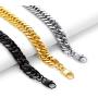 Richsteel Chunky Wide Cuban Curb Chain Necklace for Men Stainless Steel Jewelry 13MM 30 Inches