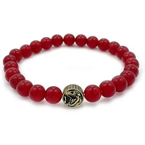 HAN CHOLO Mighty Morphin Power Rangers | Red Ranger Power Bead Bracelet HAN CHOLO Mighty Morphin Power Rangers | Red Ranger Power Bead Bracelet