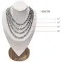 W WOOGGE 4mm/8mm Figaro Chain Necklace - 14''/16''/18''/20''/22'' Chunky Necklace Chain Choker Necklace for Women Men Kids Boys Girls