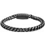 Geoffrey Beene Mens Stainless Steel Franco Chain Bracelet with Magnetic Clasp