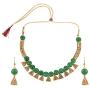Efulgenz Boho Indian Oxidized Faux Pearl Beaded Vintage Tribal Statement Choker Necklace Earrings Jewelry Set