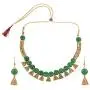 Efulgenz Boho Indian Oxidized Faux Pearl Beaded Vintage Tribal Statement Choker Necklace Earrings Jewelry Set