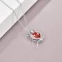 WINNICACA Birthstone Necklace s925 Sterling Silver Owl Pendant Necklace Jewelry Gifts Women Girls Birthday Christmas Owl Lovers