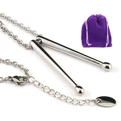 Emerald Park Jewelry Drumstick Necklace | Gifts for Drummers Drummer Necklace Gifts for Drummers Men and Women A Gift for Drummer Men Perfect for Using on Your Drum Charm or Drum Necklace