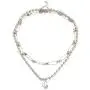 Double-layer Beads Chain Square Necklace Pendant Punk Safety Pins Chain Choker for Women Girls Exaggerated Hip Pop Jewelry Double-layer Beads Chain Square Necklace Pendant Punk Safety Pins Chain Choker for Women Girls Exaggerated Hip Pop Jewelry