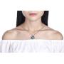 Turantu Gift for Women''Heart of the Ocean'' Dolphin Pendant Necklace Made with SWAROVSKI Crystal