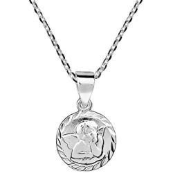 Mini Little Cherub Cupid Angel .925 Sterling Silver Pendant Necklace