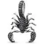 EVESCITY Black Pave Sparkling Realistic Scorpion Cancer Zodiac 925 Sterling Silver Beads For Charm Bracelets ♥ Best Jewelry Gifts for Her Holidays Women ♥ EVESCITY Black Pave Sparkling Realistic Scorpion Cancer Zodiac 925 Sterling Silver Beads For Charm Bracelets ♥ Best Jewelry Gifts for Her Holidays Women ♥