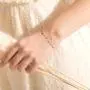 YAFEINI Daisy Sunflower Bracelet 925 Sterling Silver Daisy Sunflower Bangle Bracelets Women Flower Jewelry Gifts
