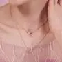 CDE Cupid Love Necklace Set Double Chain Three Jewelry Sets Bracelet Earrings Sterling Silver Arrow Earrings Swarovski Christmas Jewelry Gifts for Women