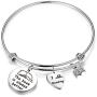 Book Lover Bracelet Literary Jewelry The Book is Always Better I Love Reading Charm Bangle Writers Author Student Librarian Gift