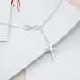 925 Sterling Silver Cross Style Pendant Religious Necklace