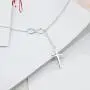 925 Sterling Silver Cross Style Pendant Religious Necklace