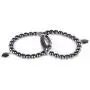 Justinstones Gem Semi Precious Gemstone Love Heart Charm Stretch Beaded Bracelet Unisex Justinstones Gem Semi Precious Gemstone Love Heart Charm Stretch Beaded Bracelet Unisex