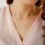 Yoosteel Custom Name Necklace Personalized, Dainty Silver Customized Nameplate Necklace Stainless Steel Personalized Initial Name Necklace Custom Jewelry Gifts for Women Gothic Font Style