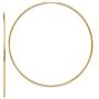 Large 14k Yellow Gold Continuous Endless Hoop Earrings, 1.2mm Tube