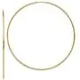 Large 14k Yellow Gold Continuous Endless Hoop Earrings, 1.2mm Tube Large 14k Yellow Gold Continuous Endless Hoop Earrings, 1.2mm Tube
