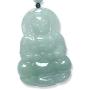 Guan Yin Pendant | Guan Yin Necklace | Kuan Yin Pendant | Jade Pendant | Kuan Yin Pendant | Kwan Yin Necklace | Guanyin Necklace | Grade A Jadeite Jade, 26'' Adjustable Rope ( 54..5mm High)