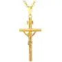 U7 Boys Girls Crucifix Cross Necklace Platinum/Stainless/18K Gold Plated Polished/Vintage/CZ/St Benedict Medal Cross Crucifix Pendant with Chain U7 Boys Girls Crucifix Cross Necklace Platinum/Stainless/18K Gold Plated Polished/Vintage/CZ/St Benedict Medal Cross Crucifix Pendant with Chain