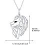 Waysles Wolf/Lion/Butterfly Necklace Celtic Knot Pendant 925 Sterling Silver Animal Jewelry Gift for Women/Girls/Teens Birthday with Packing Box