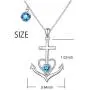 JZMSJF Valentines Day Gift 925 Sterling Silver Faith Hope Love Anchor Necklace Charm Nautical Pendant Jewelry for Women Girls JZMSJF Valentines Day Gift 925 Sterling Silver Faith Hope Love Anchor Necklace Charm Nautical Pendant Jewelry for Women Girls