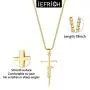 IEFRICH Cross Necklace for Women, Faith Strength Blessed Cross Pendant Necklace Christian Religious Jewelry Inspirational Gifts for Women