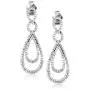 Sterling Silver Diamond Drop Earrings (1/2 cttw) Sterling Silver Diamond Drop Earrings (1/2 cttw)