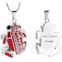 Cremation Jewelry Frog Shape Urn Necklace Ashes Keepsake Holder Memorial Urn Necklace Sweater Necklace