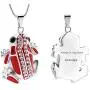 Cremation Jewelry Frog Shape Urn Necklace Ashes Keepsake Holder Memorial Urn Necklace Sweater Necklace