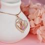 ATTRACTTO Heart Necklace for Women 925 Sterling Sliver Birthstone Jewelry I Love You to The Moon and Back Necklaces 5A Cubic Zirconia Birthday Gifts for Girlfriend Wife Mother Daughter Grandmother