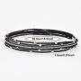 TASBERN Women Leather Wrap Bracelet Stud Beads Crystal Cuff Bracelets Jewelry for Ladies Girls