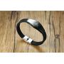XUANPAI Stainless Steel Masonic Freemason Braided Bracelets Bangle with Dog Tag Pendant Necklace for Men