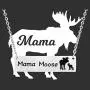 WSNANG Mama Animal Necklace Mama Moose Necklace Sweet Family Jewelry for Mother Grandma