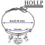 HOLLP Expandable Hairdresser Bracelet Hair Stylist Gift Hair Stylists Do It with Style Jewelry Scissor Bangle Bracelets with Comb Hair Drier Charm Graduation Gift
