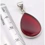 SilverStarJewel Carnelian Pendant 1.2'' Sterling Silver Gemstone Art Jewelery