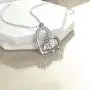 URONE Giraffe/Panda/Cat/Owl/Zebra Necklace 925 Sterling Silver Heart Pendant Jewelry Cute Animal Gifts for Women Girlfriend URONE Giraffe/Panda/Cat/Owl/Zebra Necklace 925 Sterling Silver Heart Pendant Jewelry Cute Animal Gifts for Women Girlfriend