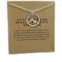 Friendship Snowy Mountain Peak Necklace Magnificent Things Good Luck Pendant with Message Card Calling Hiking Gifts