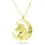 YOUJINYU Gold Unicorn Necklaces for Teen Girls Pendant Gifts for Women Cute Jewelry of Horse Necklace