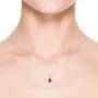 Pear Shaped Amethyst V-Bale Pendant Necklace in Sterling Silver Pear Shaped Amethyst V-Bale Pendant Necklace in Sterling Silver