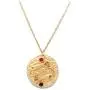 Eoumy Constellation Pendant Necklace for Women Gold Plated Astrology Horoscope 12 Constellation Zodiac Coin Necklace