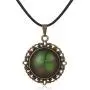 FM FM42 Vintage Style Real Irish Lucky Four Leaf Clover Round Pendant Necklace FN4082 FM FM42 Vintage Style Real Irish Lucky Four Leaf Clover Round Pendant Necklace FN4082