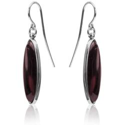 Sterling Silver Best Quality Cherry Amber Contemporary Set