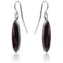 Sterling Silver Best Quality Cherry Amber Contemporary Set