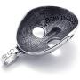 Jonline24h Stainless Steel Halloween Jason Mask Mens Necklace Pendant - Silver Black, 18''-26'' Chain
