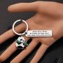 Gzrlyf Panda Keychain Panda Gifts for Panda Lovers Advice from a Panda Take it Slow Make a Little Panda-monium
