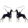 WEVENI Acrylic Basset Hound Doberman Dog Earrings Dangle Drop Pet Jewelry For Women Girls Party Gifts