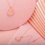 ZenBless Laughing Buddha Pendant Agate Necklace Golden Plated Copper Water Wave Chain Amulet Gift Attract Good Luck